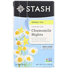 Stash Tea, شاي عشبي، والبابونج الليلي، خال من الكافيين، 20 أكياس الشاي، 0.6 أوقية (18 جم)