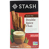 Stash Tea, Black Tea, Double Spice Chai, 18 Tea Bags, 1.1 oz (33 g)