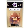 Stash Tea, Premium, Decaf Tea, Vanilla Chai, 18 Tea Bags, 1.2 oz (36 g)