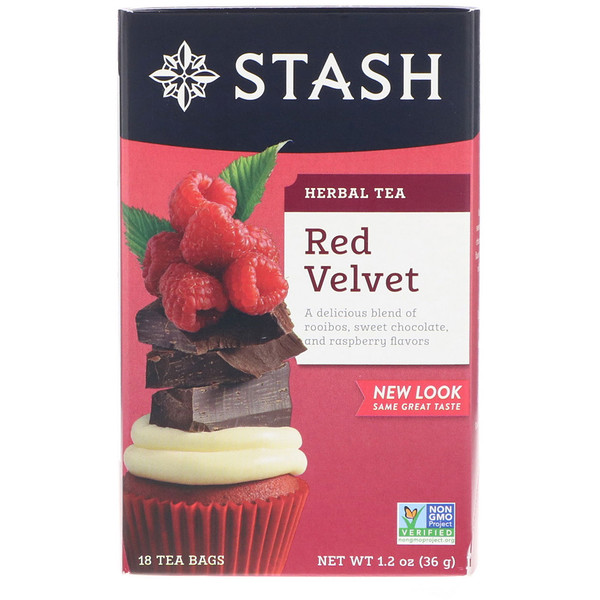 Stash Tea, Herbal Tea, Red Velvet, 18 Tea Bags, 1.2 oz (36 g) iHerb