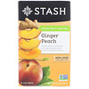 Stash Tea, Green Tea & Matcha, Ginger Peach, 18 Tea Bags, 1.2 oz (36 g)