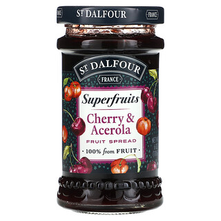 St. Dalfour, Superfructe, tartinat cu fructe, cireșe și acerola, 6 oz (170 g)