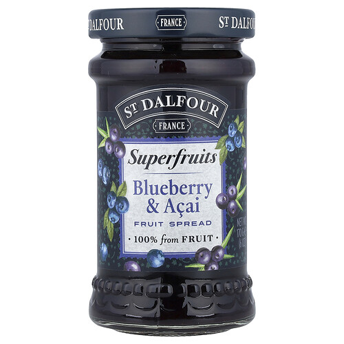 St. Dalfour, Superfruits, Fruchtaufstrich, Heidelbeere und Acai, 170 g (6 oz.)