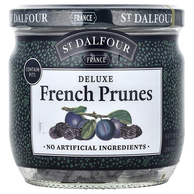 St. Dalfour, Ciruelas pasas francesas gigantes con carozos, 200 g (7 oz)
