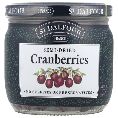 St. Dalfour  Semi-Dried Cranberries  7 oz (200 g)