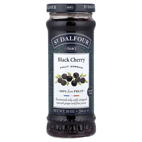 St. Dalfour, Black Cherry Fruit Spread, 10 oz (284 g)