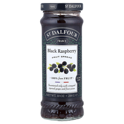 St. Dalfour Fruit Spread, Black Raspberry , 10 oz (284 g)