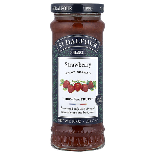 St. Dalfour, Strawberry Fruit Spread, 10 oz (284 g)