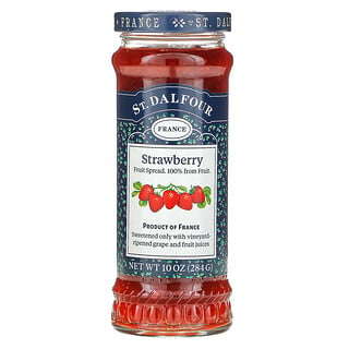 St. Dalfour, Strawberry, Erdbeer-Deluxe-Brotaufstrich, 10 oz (284 g)