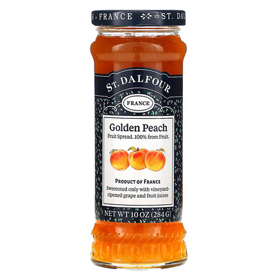 Купить St. Dalfour Золотой персик, высококачественный спред из золотого персика, 10 унций (284 г)