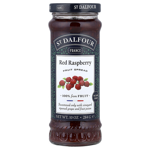 St. Dalfour Fruit Spread, Red Raspberry, 10 oz (284 g)