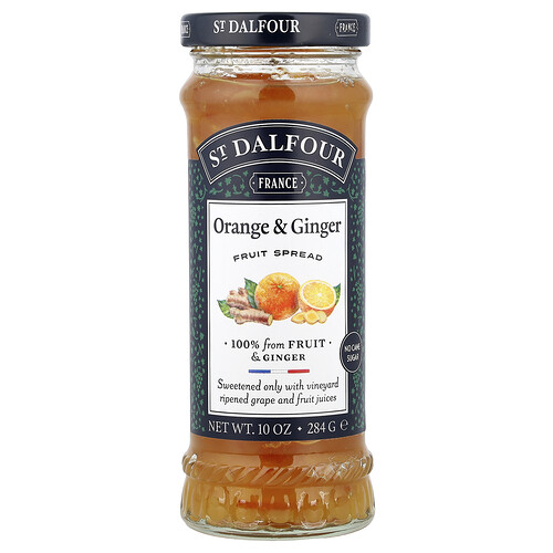 St. Dalfour, Fruit Spread, Orange & Ginger, 10 oz (284 g)