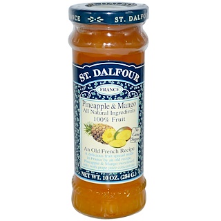 St. Dalfour, Джем из ананаса и манго, 10 унций (284 г)