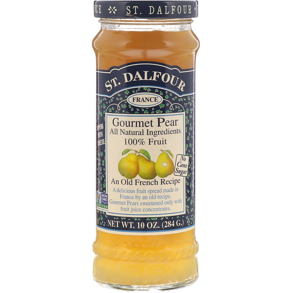 St. Dalfour, グルメ・洋梨, 100% フルーツ・スプレッド, 10 oz (284 g)