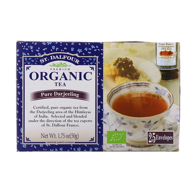 

Organic Pure Darjeeling Tea, 25 Tea Bags, 1.75 oz (50 g)