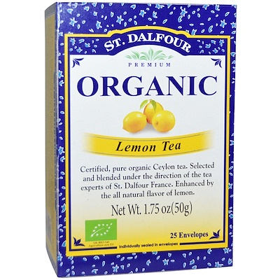 

Organic, лимонный чай, 25 конвертиков, 1,75 унции (50 г)