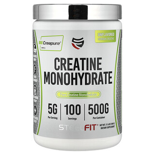SteelFit, Créatine monohydrate, Sans arôme, 500 g