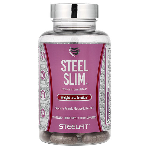 SteelFit, Steel Slim™, Weight Loss Solution, Gewichtsreduktionslösung, 90 Kapseln