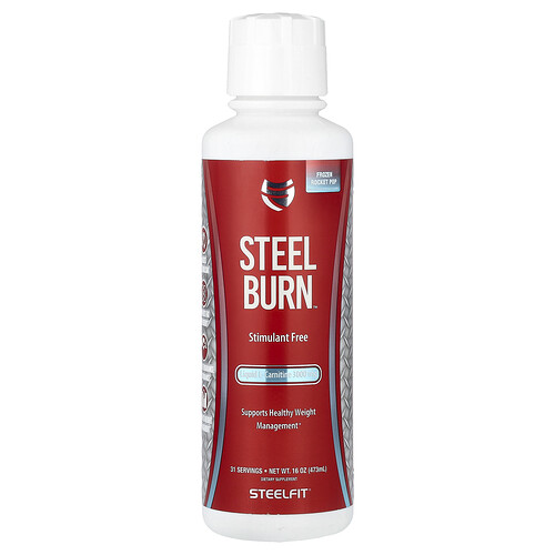 Steelfit Steel Burn™, Liquid L-Carnitine, Frozen Rocket Pop, 16 oz (473 ml)