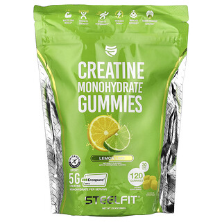 SteelFit, Creatine Monohydrate Gummies, Lemon Lime, 120 Gummies