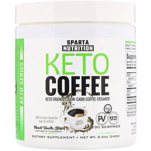 Отзывы о Sparta Nutrition, Keto Series, Keto Coffee, French Vanilla Bliss,  8.5 oz (240 g)