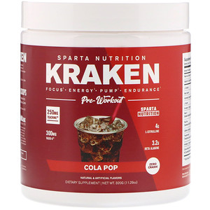 Отзывы о Sparta Nutrition, Kraken Pre-Workout, Cola Pop, 11.29 oz (320 g)