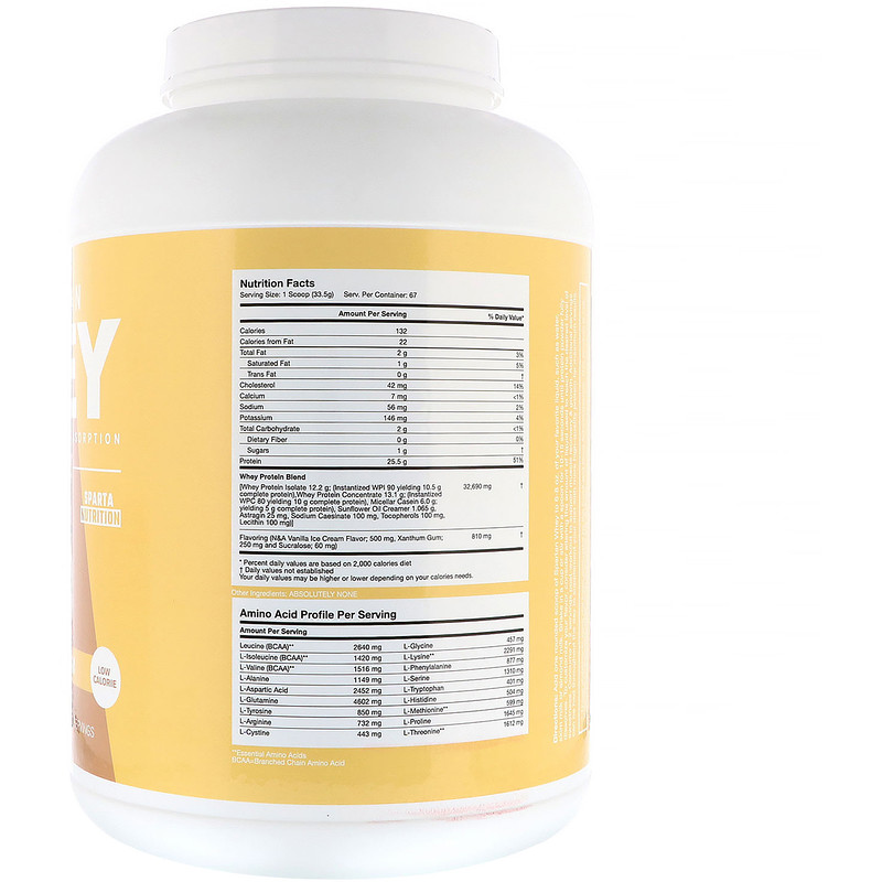 Sparta Nutrition, Spartan Whey, Vanilla Ice Cream, 5 lbs iHerb