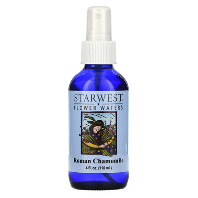 

Starwest Botanicals, Flower Waters, Roman Chamomile, 4 fl oz (118 ml)