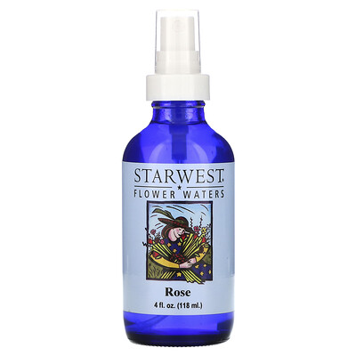 Starwest Botanicals Цветочная вода с розой, 118 мл (4 жидких унции)