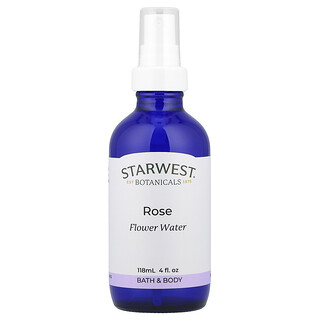 Starwest Botanicals, Rose Flower Water, Rosenblütenwasser, 118 ml (4 fl. oz.)