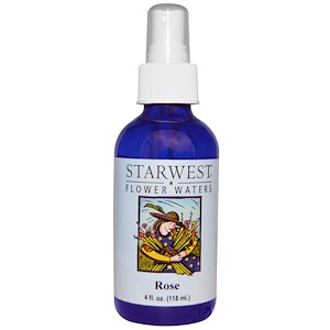 Starwest Botanicals, Цветочная вода, роза, 4 жидких унции (118 мл)