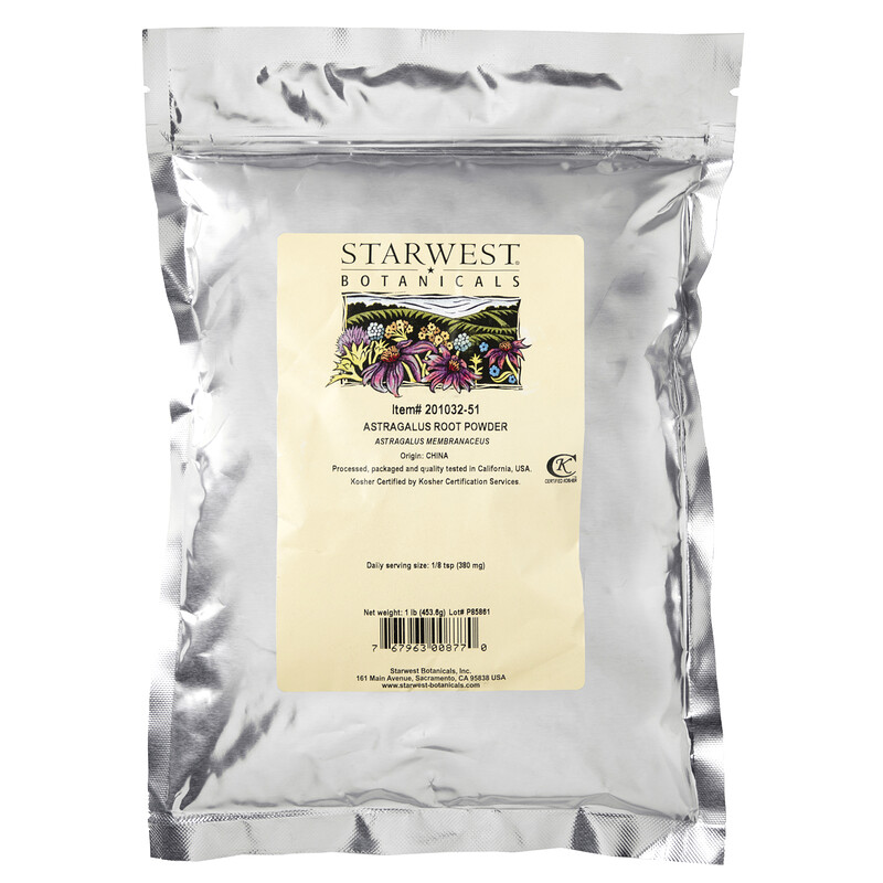 Starwest Botanicals, Astragalus Root Powder, 1 lb (453.6 g) iHerb