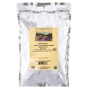 Отзывы о Старвест Ботаникалс, Alfalfa Leaf Powder, Organic, 1 lb (453.6 g)