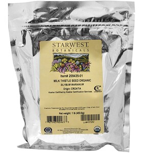 Отзывы о Старвест Ботаникалс, Milk Thistle Seed Whole, Organic, 1 lb (453.6 g)