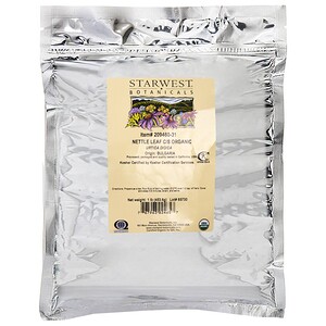 Старвест Ботаникалс, Nettle Leaf C/S, Organic, 1 lb (453.6 g) отзывы покупателей