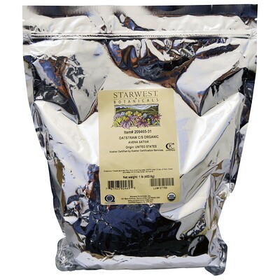 

Starwest Botanicals Органическая овсяная соломка C/S, 1 фунт (453,6 г)