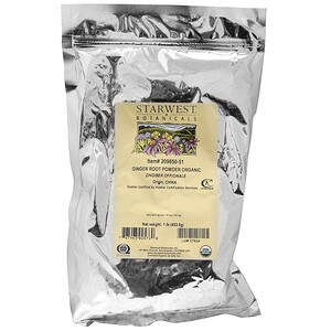 Отзывы о Старвест Ботаникалс, Ginger Root Powder, Organic, 1 lb (453.6 g)