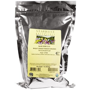 Старвест Ботаникалс, Organic Wheat Grass Powder, 1 lb (453.6 g) отзывы