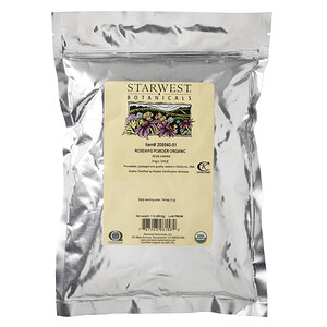 Старвест Ботаникалс, Rosehips Powder, Organic, 1 lb (453.6 g) отзывы