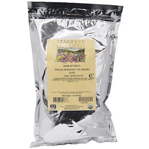 Отзывы о Старвест Ботаникалс, Organic English Breakfast Tea Blend, 1 lb (453.6 g)