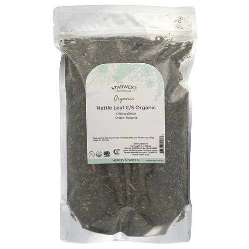 Starwest Botanicals Organic Nettle Leaf C/S, 4 oz (113.4 g)