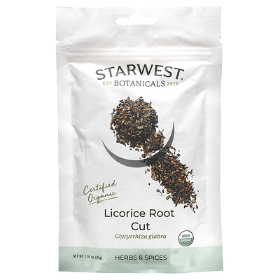 Starwest Botanicals Certified Organic Licorice Root Cut 1.59 oz (45 g)