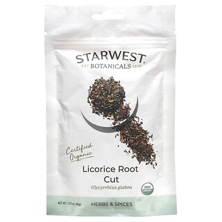 Starwest Botanicals, Corte de raíz de regaliz orgánico certificado`` 45 g (1,59 oz)