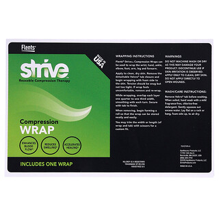 Strive, Compressie wikkel, zwart, 1 wikkel