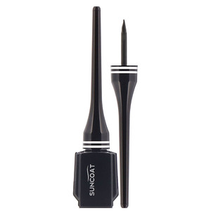 Отзывы о Санкоат, Natural Liquid Eyeliner, Sugar-Based, Black, 0.23 fl oz (7 ml)