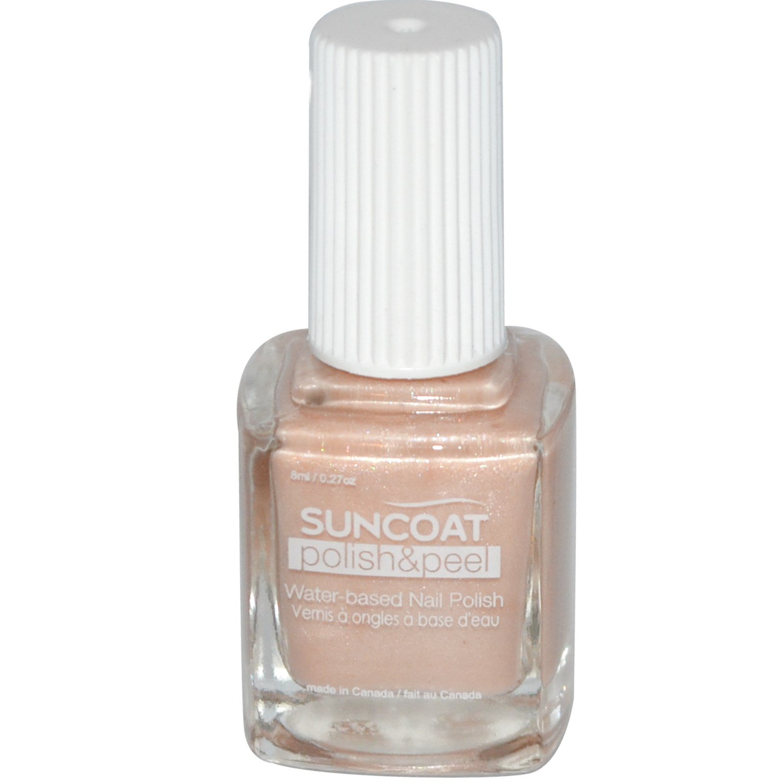 Suncoat, Polish & Peel, WaterBased Nail Polish, Neutrality, 0.27 oz (8