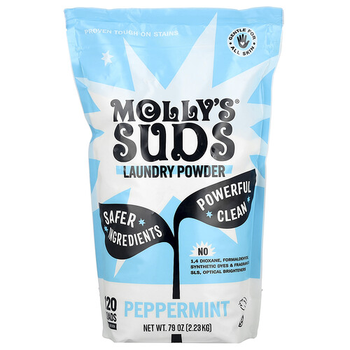 Molly's Suds Laundry Powder, Peppermint, 79 oz (2.23 kg)