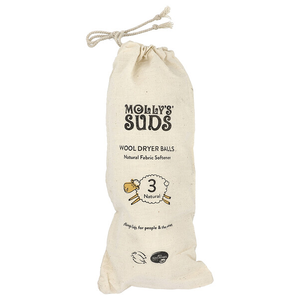 Molly's Suds Wool Dryer Balls, 3 Balls