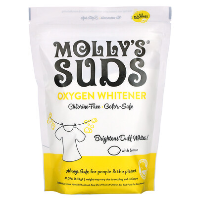 Molly's Suds, Oxygen Whitener with Lemon, 41.09 oz (1.15 kg)