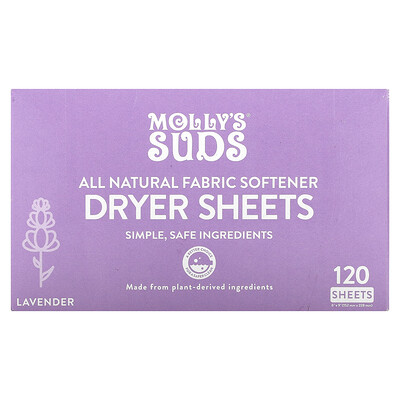 Molly's Suds Dryer Sheets Lavender 120 Sheets